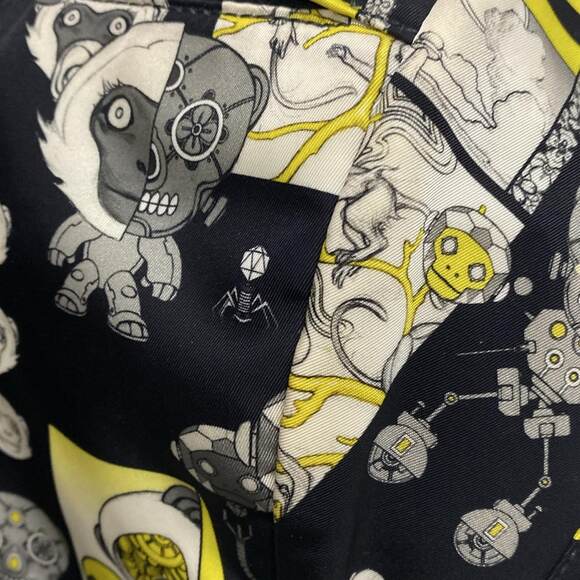 Prada Backpack Black Yellow Multi main image 8